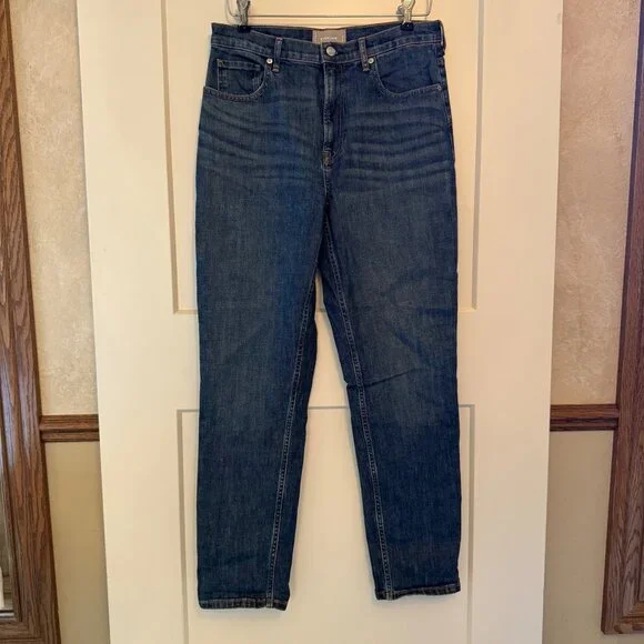 Everlane The Cheeky Jean 30 Tall Straight Leg High Rise Medium Wash Denim - Picture 2 of 9